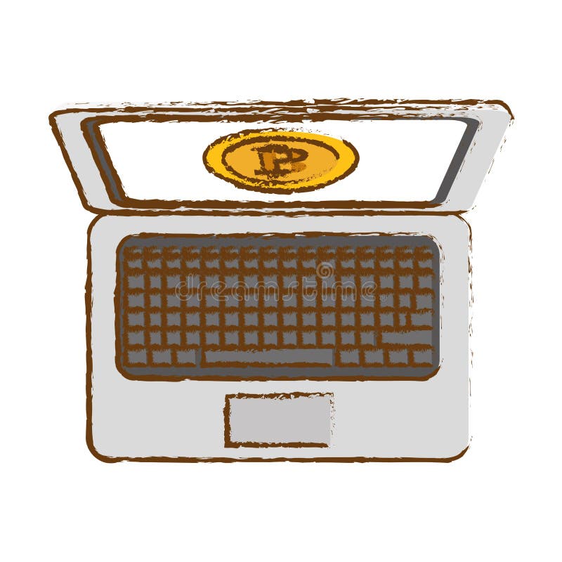 Bitcoin gold image, money symbol online royalty free illustration