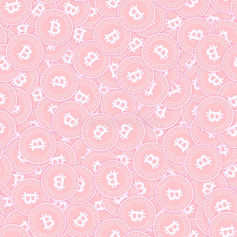 Bitcoin Seamless Pattern Louis Vuitton Supreme Style. Vector