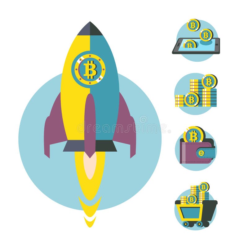 Bitcoin kopalnictwo Sterta bitcoin monety Nowożytny biznes i finanse również zwrócić corel ilustracji wektora royalty ilustracja Bitcoin kopalnictwo Sterta bitcoin monety Nowożytny biznes i finanse również zwrócić corel ilustracji wektora royalty ilustracja