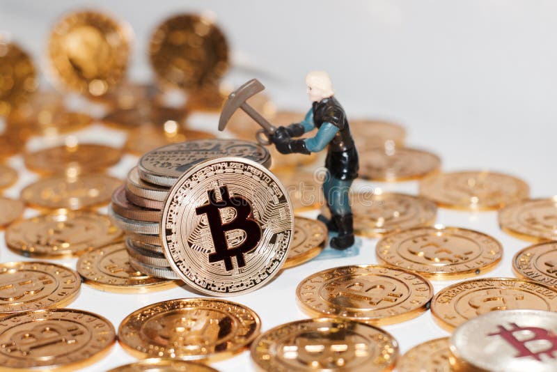 Bitcoin mining concept stock photo. Image of security - 99453586