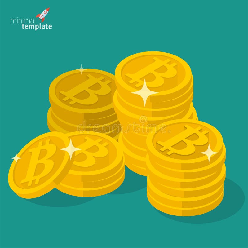 Bitcoin sign vector icon for digital money. vector illustration