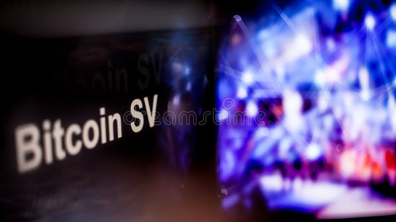 Bitcoin SV Cryptocurrency token. behavior of the cryptocurrency exchanges, concept. Modern financial technologies. royalty free stock image Bitcoin SV Cryptocurrency token. behavior of the cryptocurrency exchanges, concept. Modern financial technologies. royalty free stock image