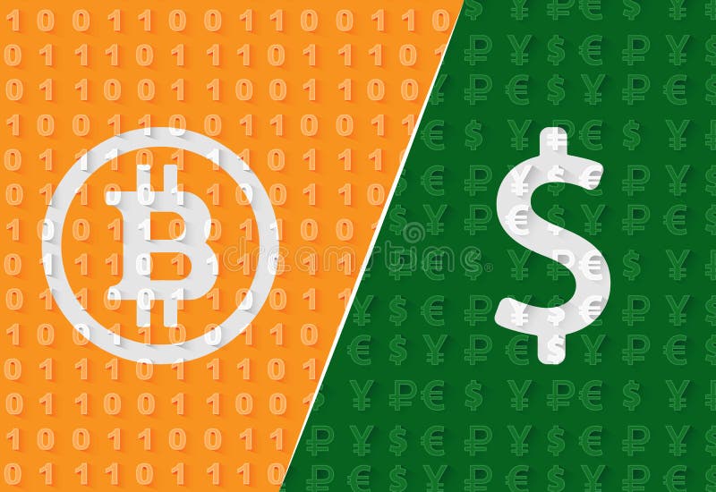 bitcoin vs fiat pinigai)
