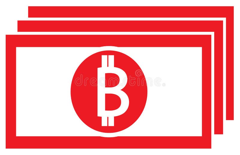 Bitcoin waluty crypto logo na, ikona lub royalty ilustracja