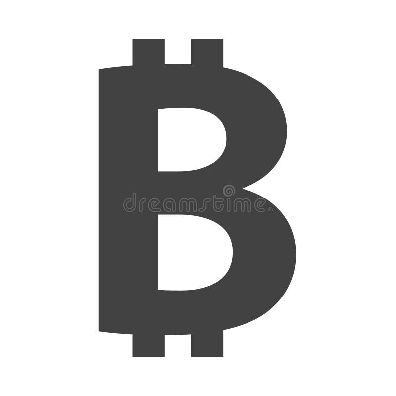 Bitcoin waluty wektoru crypto ikona royalty ilustracja