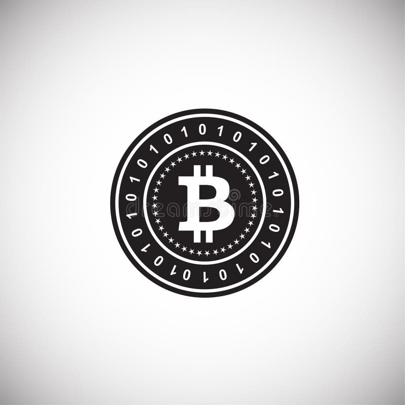 Bitcoin on white background royalty free illustration Bitcoin on white background royalty free illustration