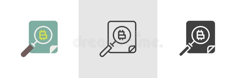 Bitcoin και ενίσχυση - εικονίδιο γυαλιού διανυσματική απεικόνιση Bitcoin και ενίσχυση - εικονίδιο γυαλιού διανυσματική απεικόνιση