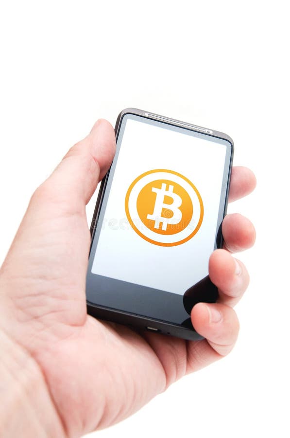 Bitcoins auf Smartphone