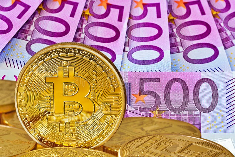 Bitcoins d'or image libre de droits