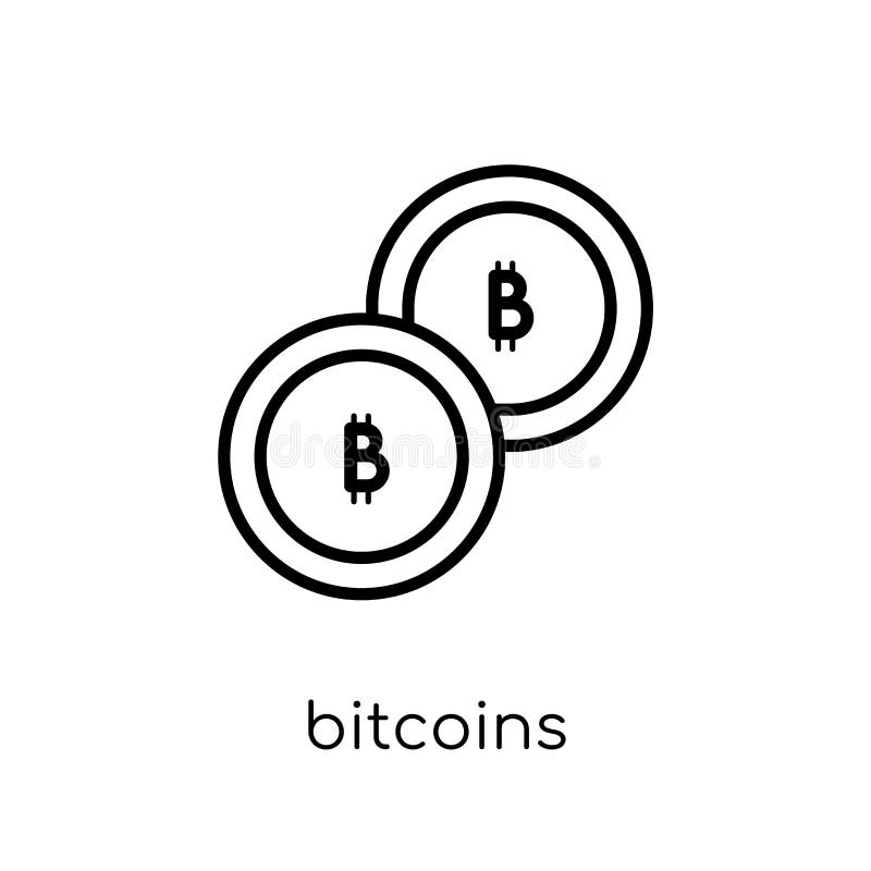 Bitcoins symbol vektor illustrationer Bitcoins symbol vektor illustrationer