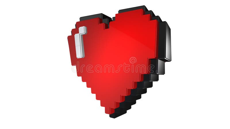 Pixel Art Heart Icon Retro Game Symbol Template Design For Valentines Day  Greeting Card Nerds Gamers It Developers Stock Illustration - Download  Image Now - iStock