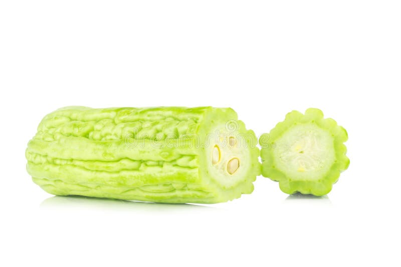 Bittere meloenPlak pulp Op witte achtergrond royalty-vrije stock afbeelding Bittere meloenPlak pulp Op witte achtergrond royalty-vrije stock afbeelding