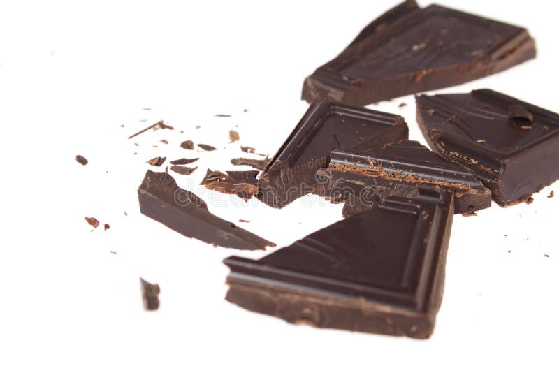 Bitterschokolade stockbild. Bild von nahaufnahme, dunkel - 7183245