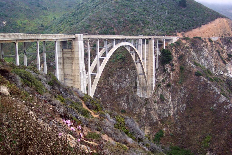 Bixby Brücke-Kalifornien lizenzfreie stockfotos Bixby Brücke-Kalifornien lizenzfreie stockfotos