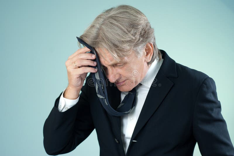 Zmęczony biznesmen obrazy royalty free
