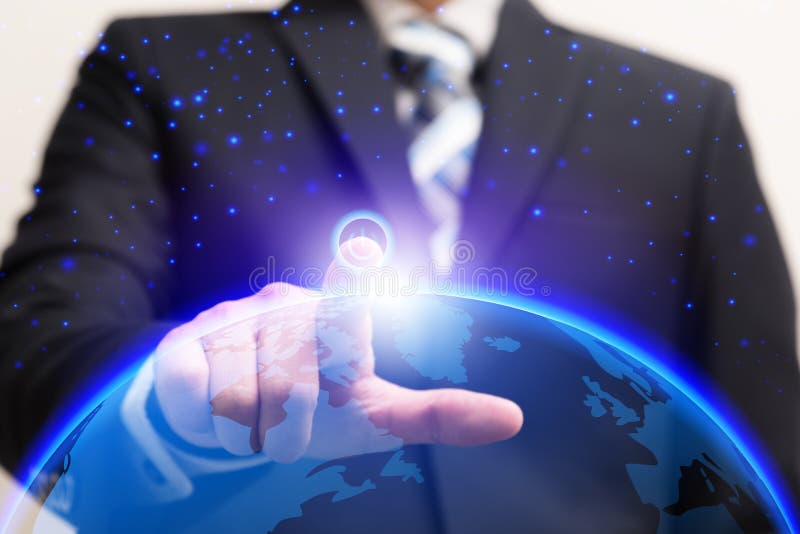 Biznesmen obraca dalej władzy zmianę łączyć globalnego związek zdjęcia stock Biznesmen obraca dalej władzy zmianę łączyć globalnego związek zdjęcia stock
