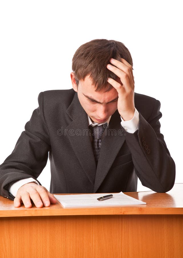 Biznesmen udaremniający zdjęcie stock
