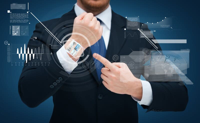 Biznesmen wskazuje coś przy jego ręką obrazy royalty free Biznesmen wskazuje coś przy jego ręką obrazy royalty free