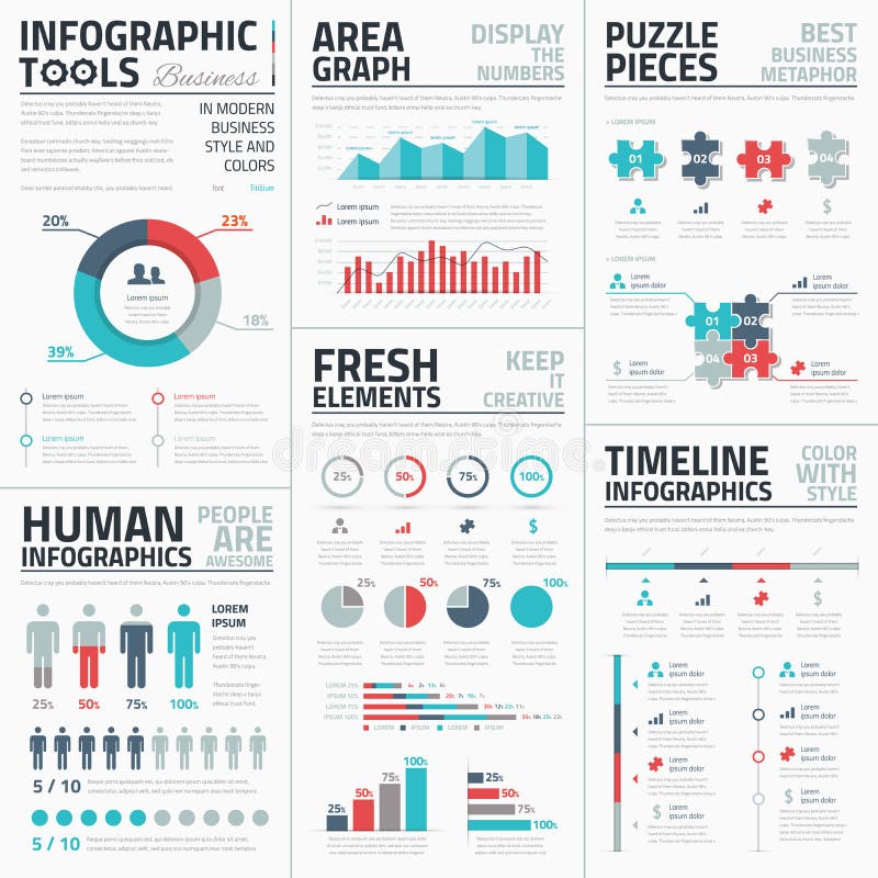 Biznesowa infographic elementu wektoru ilustracja ilustracja wektor