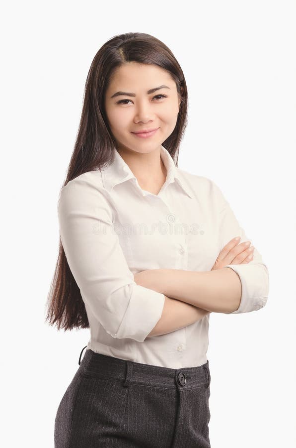 Biznesowej Azjatyckiej dziewczyny uśmiechnięty portret patrząc dalej obraz royalty free Biznesowej Azjatyckiej dziewczyny uśmiechnięty portret patrząc dalej obraz royalty free