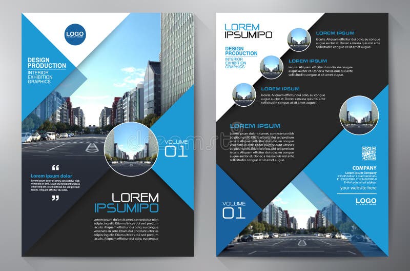Biznesowy broszurki ulotki projekta a4 szablon
