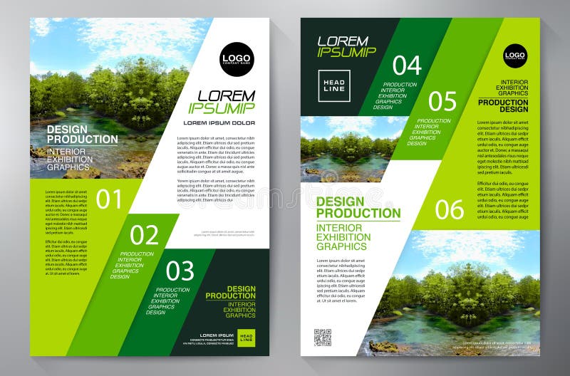 Biznesowy broszurki ulotki projekta a4 szablon