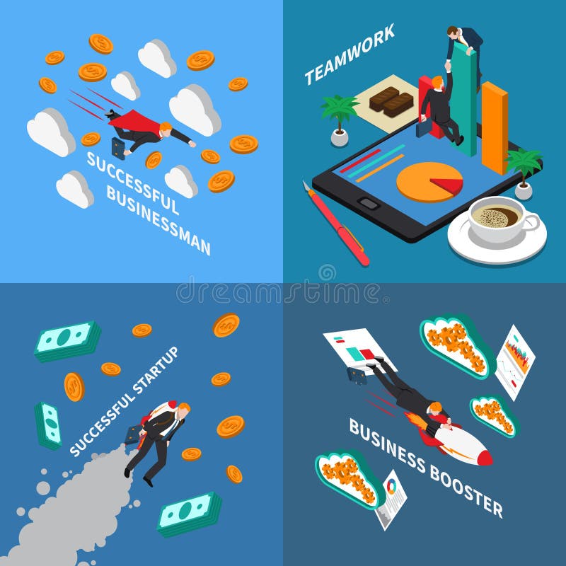 Biznesowy detonatoru 2x2 projekta pojęcie ilustracja wektor Biznesowy detonatoru 2x2 projekta pojęcie ilustracja wektor