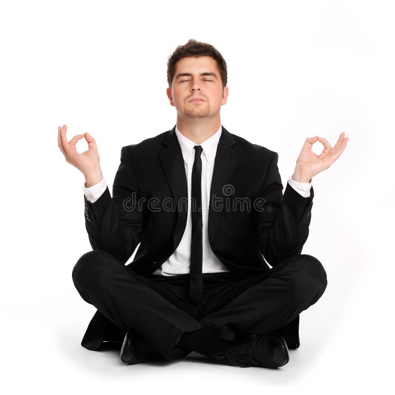 Biznesowy joga obraz royalty free