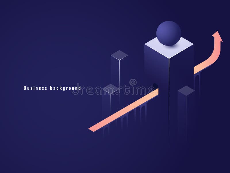 Biznesowy pomyślny pojęcie, kariera, strzała w górę isometric wektorowej ilustraci, tunel z ilustracji Biznesowy pomyślny pojęcie, kariera, strzała w górę isometric wektorowej ilustraci, tunel z ilustracji