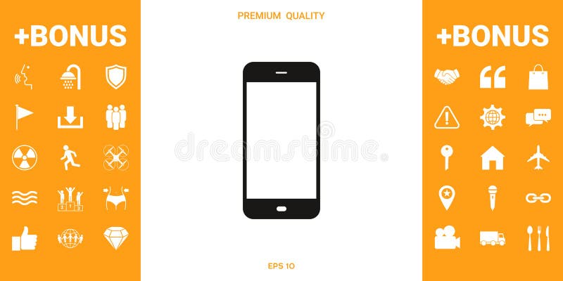 Biznesowy telefon z pustym ekranem ilustracja wektor Biznesowy telefon z pustym ekranem ilustracja wektor
