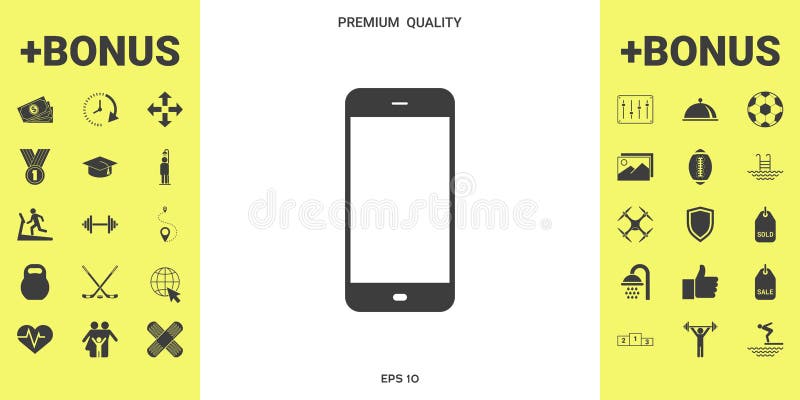 Biznesowy telefon z pustym ekranem ilustracji Biznesowy telefon z pustym ekranem ilustracji