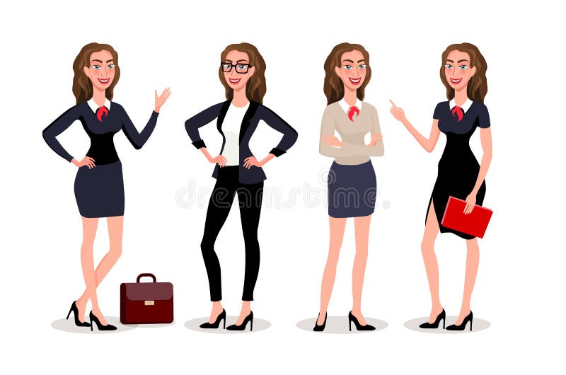 Biznesowych kobiet dialog Wektorowy ilustracyjny isolatede Elegancka ładna biznesowa kobieta w formalnym odziewa Podstawowa garde ilustracji Biznesowych kobiet dialog Wektorowy ilustracyjny isolatede Elegancka ładna biznesowa kobieta w formalnym odziewa Podstawowa garde ilustracji