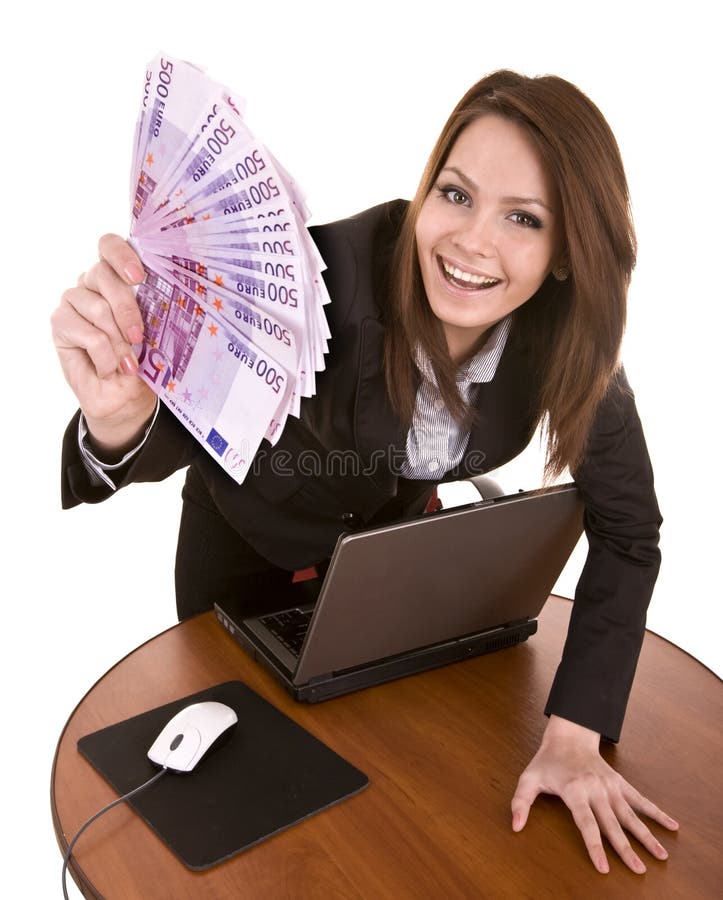 bizneswomany grupują laptopu pieniądze obraz stock bizneswomany grupują laptopu pieniądze obraz stock
