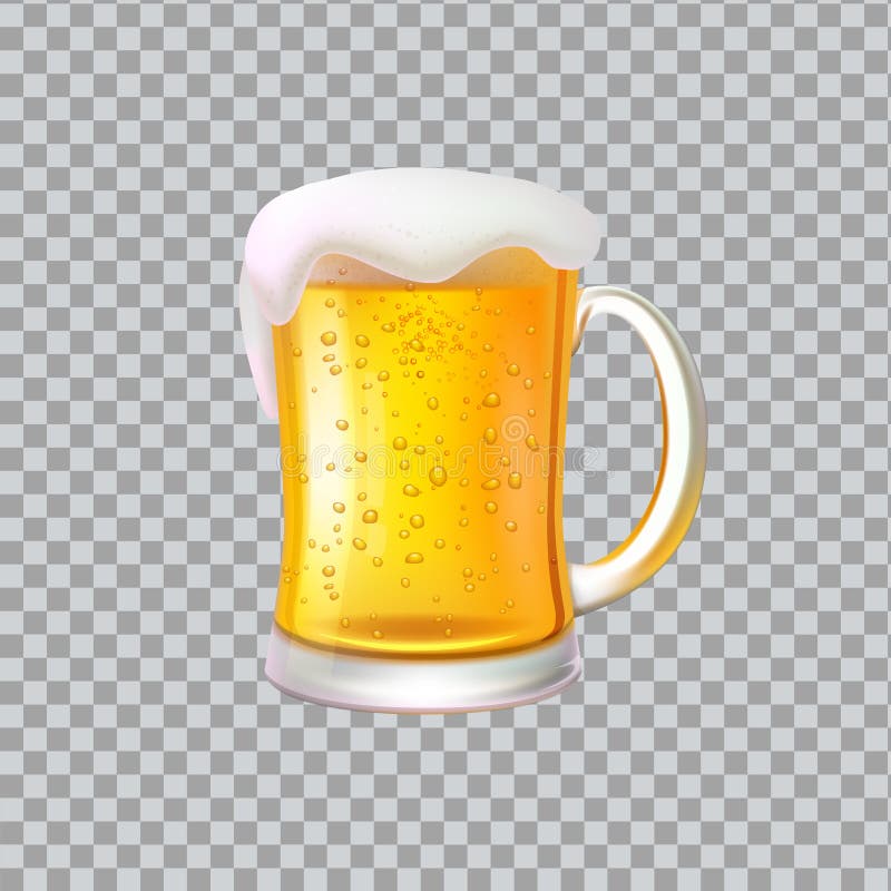 Bière de métier avec la mousse, grande boisson en verre d'alcool de tasse illustration de vecteur Bière de métier avec la mousse, grande boisson en verre d'alcool de tasse illustration de vecteur