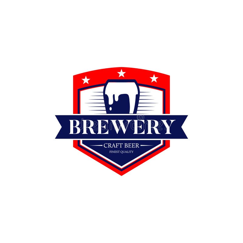 Bière Logo Symbol Icon de métier de brasserie illustration stock Bière Logo Symbol Icon de métier de brasserie illustration stock