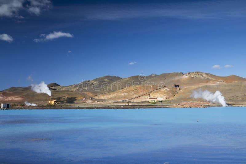 The Bjarnarflag Geothermal Power Station. In the Lake Myvatn area and the first of its kind in Iceland stock photos The Bjarnarflag Geothermal Power Station. In the Lake Myvatn area and the first of its kind in Iceland stock photos