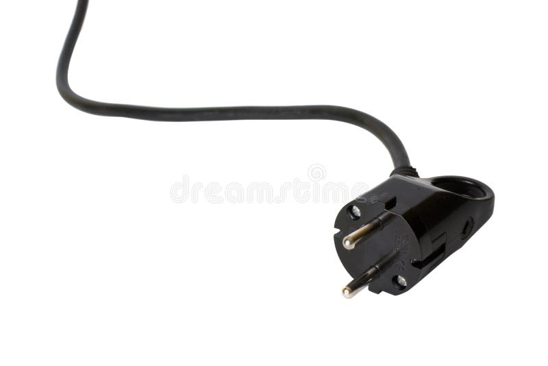 Black 220 volt power connector