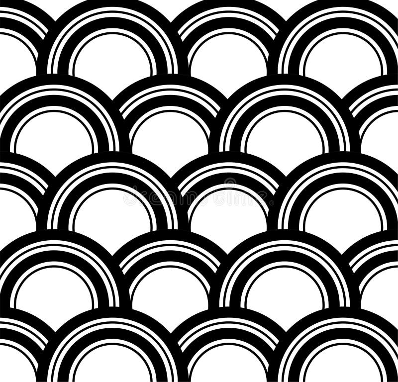 Black Abstract Scale Pattern Texture Vector Stock Vector Illustration