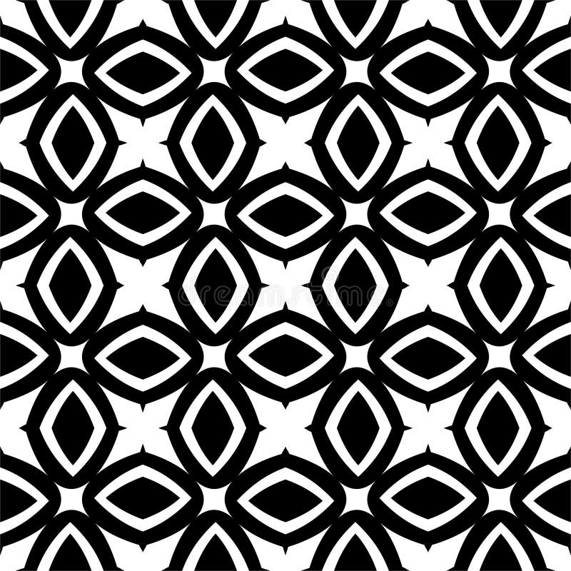 Black ABSTRACT seamless pattern in white background