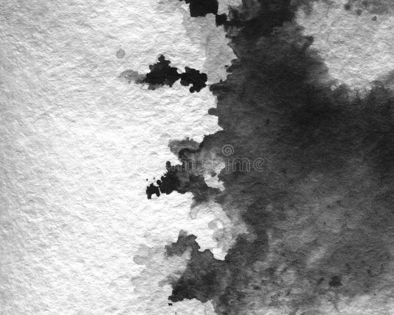 Black Abstract Watercolor Texture Background. Watercolor Wallpaper