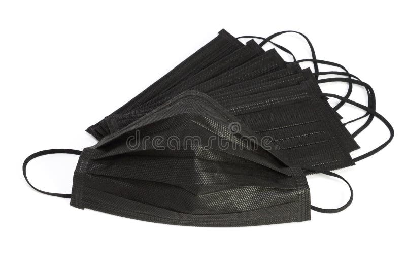 Black Activated Charcoal Face Masks royalty free stock photos