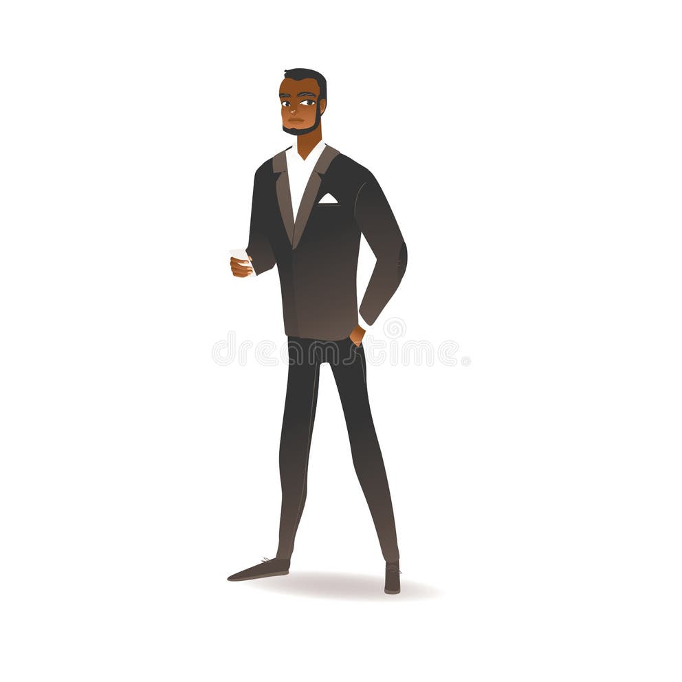 Black Man Suit Cartoon Stock Illustrations 15361 Black Man Suit