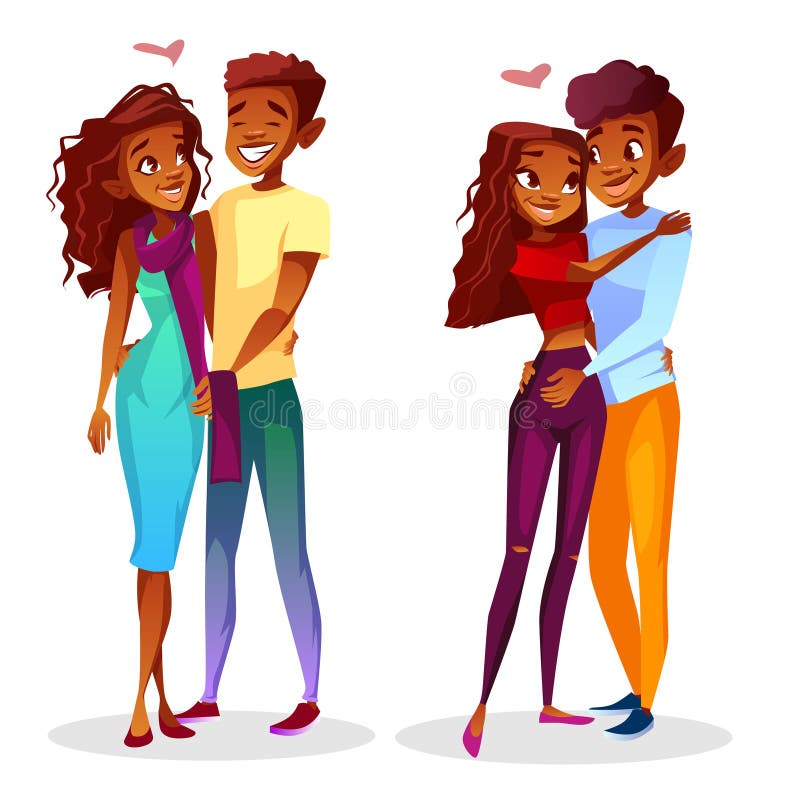 Boyfriend Girlfriend Black Cartoon Stock Illustrations – 1,768 Boyfriend  Girlfriend Black Cartoon Stock Illustrations, Vectors & Clipart - Dreamstime