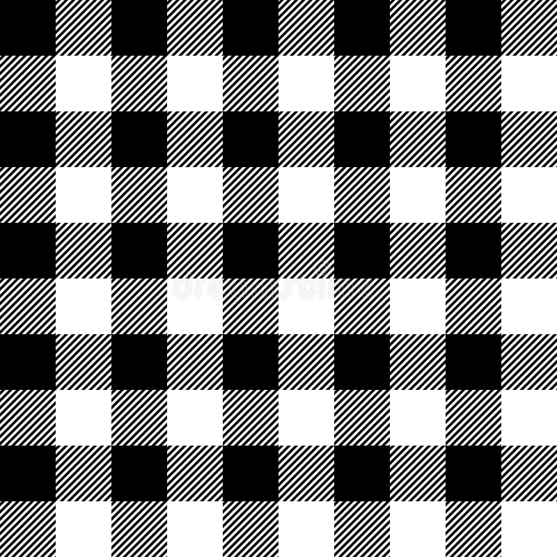 Free Black And White Lumberjack Buffalo Plaid Seamless Vector Pattern Royalty Free Stock Photo - 171118695