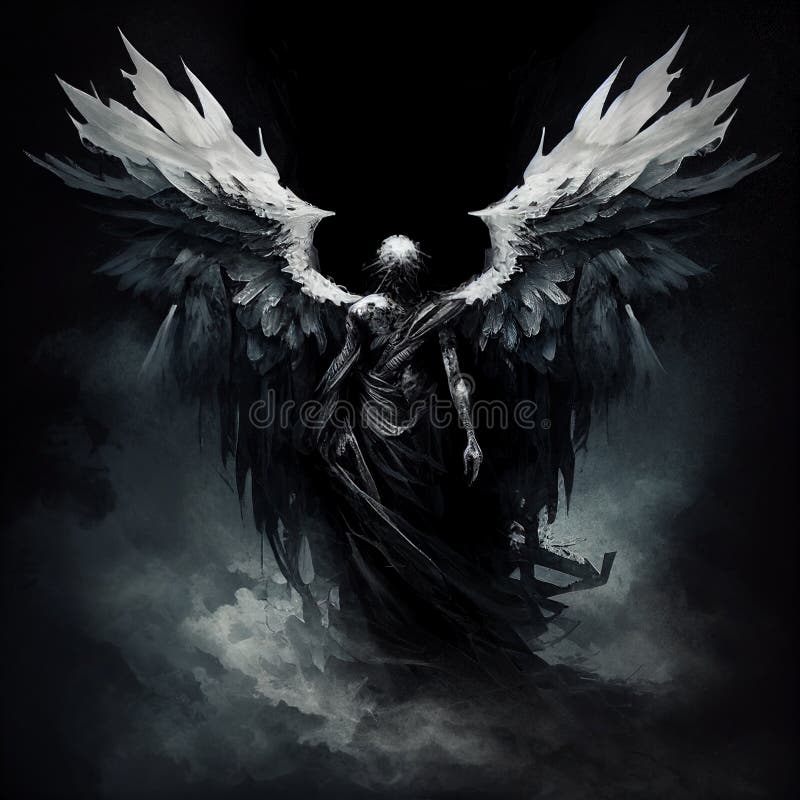 Black Angel Death Azrael Wings Archangel Mythology Religion Art Symbol ...