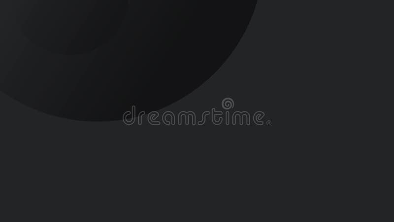 Black animation with curved shapes, minimalist looping background. vector illustration