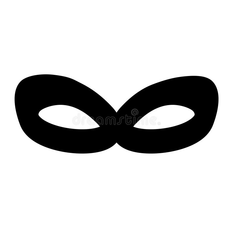 Black anonymous mask vector icon illustration royalty free illustration Black anonymous mask vector icon illustration royalty free illustration