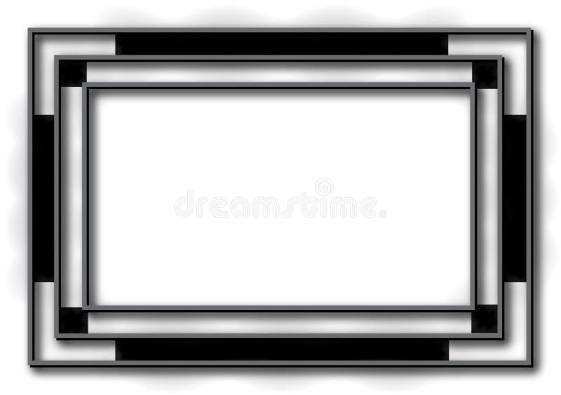 Black Art Deco Frame Background