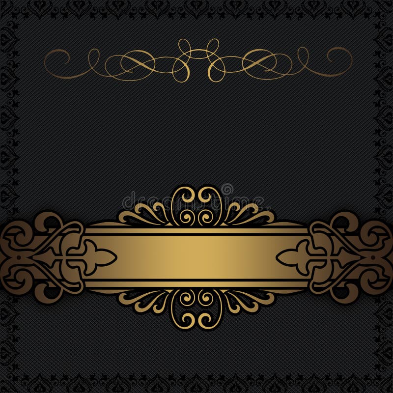 Black Gold Border