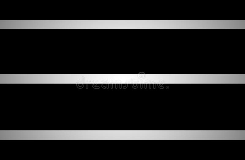 Black Background with Glowing Silver Lines / Abstract Illustration